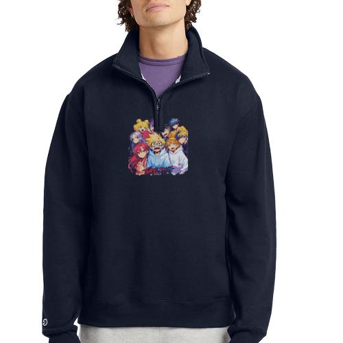 Thrill Rush Anime Squad Streetwear - Champion Unisex 1/4 Zip Pullover Sweatshirt