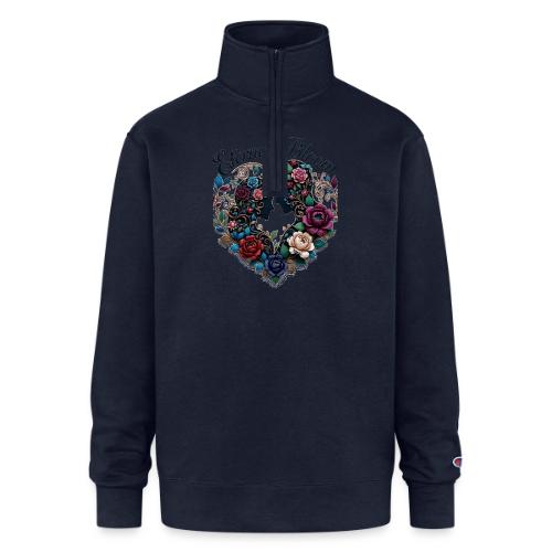 Eternal Bloom Embrace T-Shirt - Champion Unisex 1/4 Zip Pullover Sweatshirt