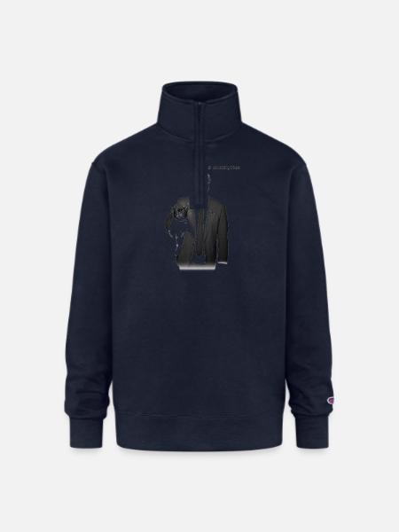 LCD Sound System - Champion Unisex 1/4 Zip Pullover Sweatshirt - navy