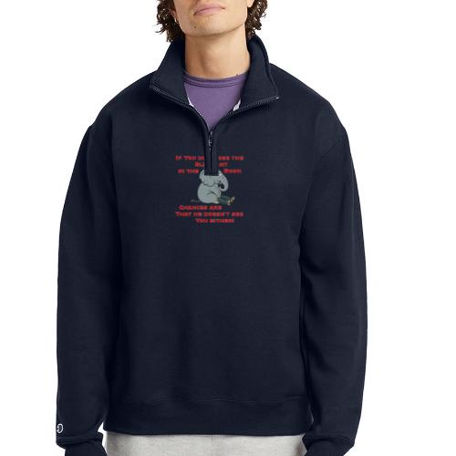 Elephant in the Room Meme - Champion Unisex 1/4 Zip Pullover Sweatshirt