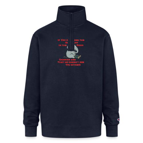 Elephant in the Room Meme - Champion Unisex 1/4 Zip Pullover Sweatshirt