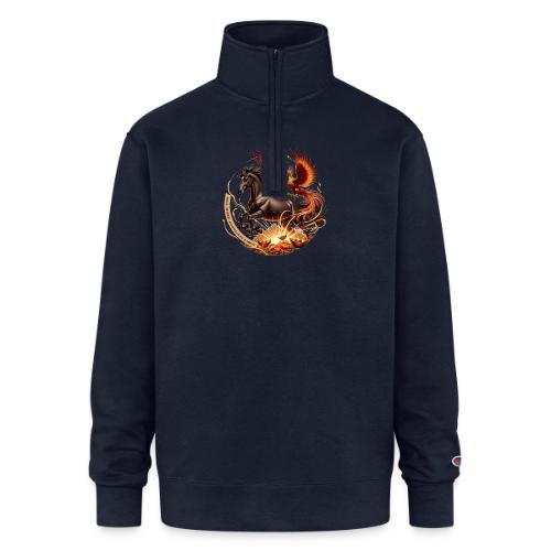Year of the Horse Phoenix T Shirt, Lunar NY Gift - Champion Unisex 1/4 Zip Pullover Sweatshirt