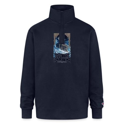 Winter Solstice Temple T-Shirt - Champion Unisex 1/4 Zip Pullover Sweatshirt