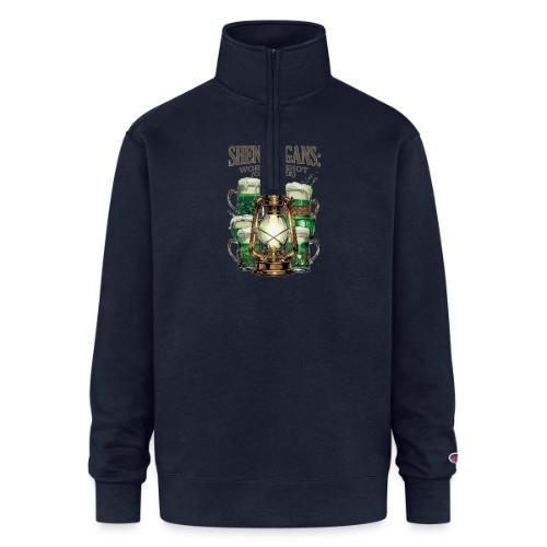 Worth a Shot Lantern Toast Graphic Tee - Champion Unisex 1/4 Zip Pullover Sweatshirt