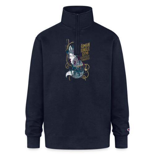 Human Jungle Gym Fox Tee - Champion Unisex 1/4 Zip Pullover Sweatshirt