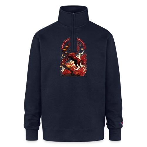 Year of the Horse Rise T Shirt,Lunar New Year Gift - Champion Unisex 1/4 Zip Pullover Sweatshirt
