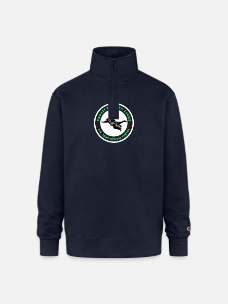 Project Green Light - Champion Unisex 1/4 Zip Pullover Sweatshirt - navy