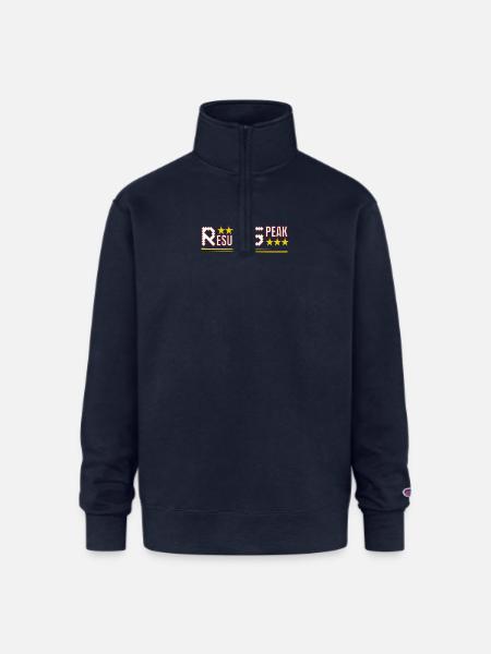 RESULTS SPEAK – Motivational - Champion Unisex 1/4 Zip Pullover Sweatshirt - navy