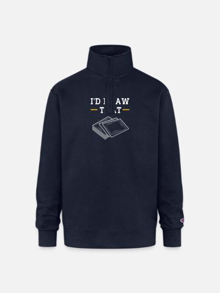 Card Player Trading Card Game - Champion Unisex 1/4 Zip Pullover Sweatshirt - navy