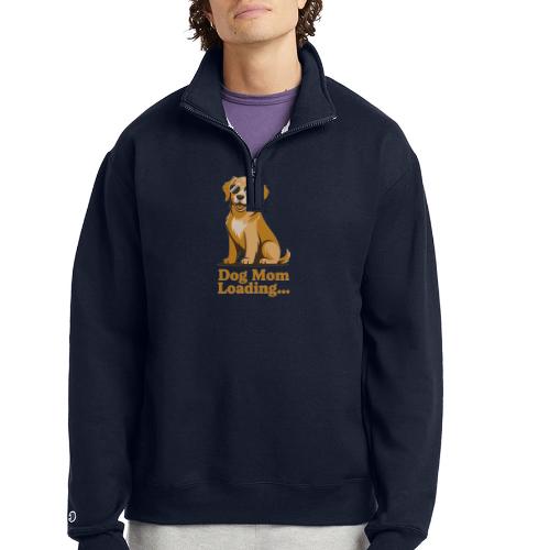 Dog Mom Loading Golden Retriever Sunglasses - Champion Unisex 1/4 Zip Pullover Sweatshirt
