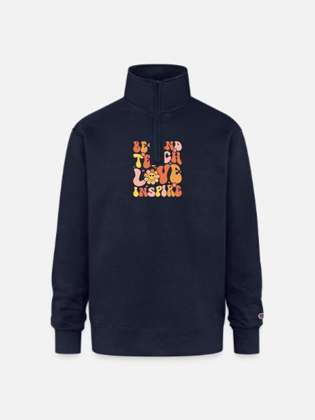 Be Kind To Each Other - Champion Unisex 1/4 Zip Pullover Sweatshirt - navy