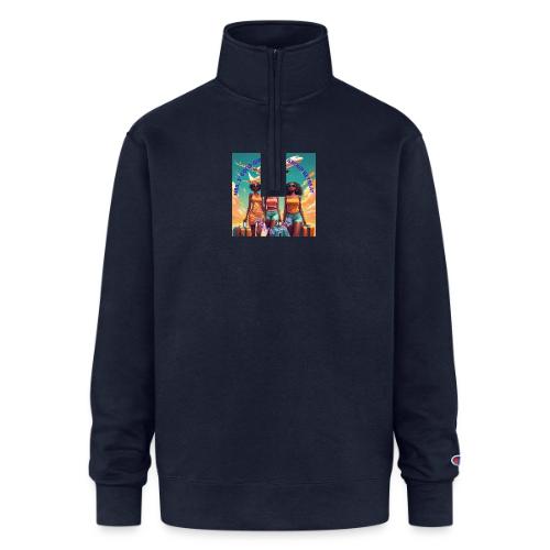 Mrs. S' Good Girlfriends Group Retreat - Champion Unisex 1/4 Zip Pullover Sweatshirt