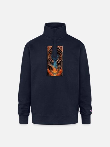 Fantastic Journey - Champion Unisex 1/4 Zip Pullover Sweatshirt - navy
