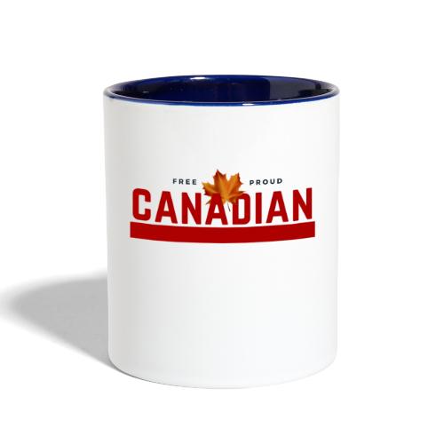 Free Proud Canadian - Contrast Coffee Mug