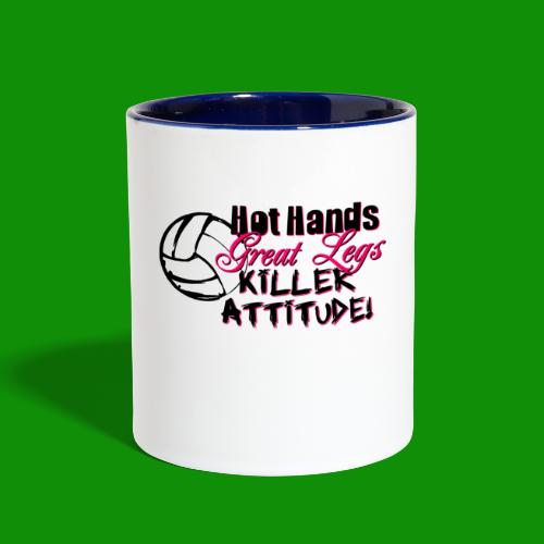 Hot Hands Volleyball - Contrast Coffee Mug