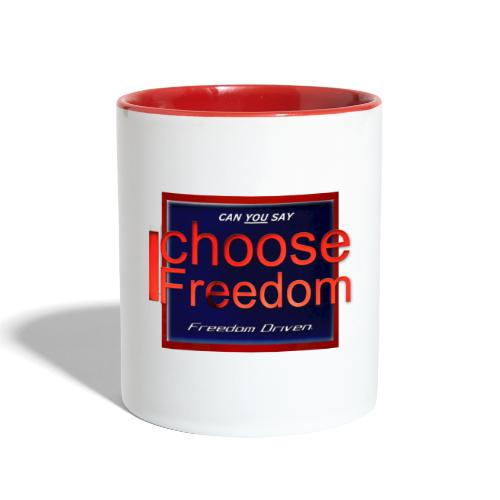 I Choose Freedom - Outside the Box - Contrast Coffee Mug