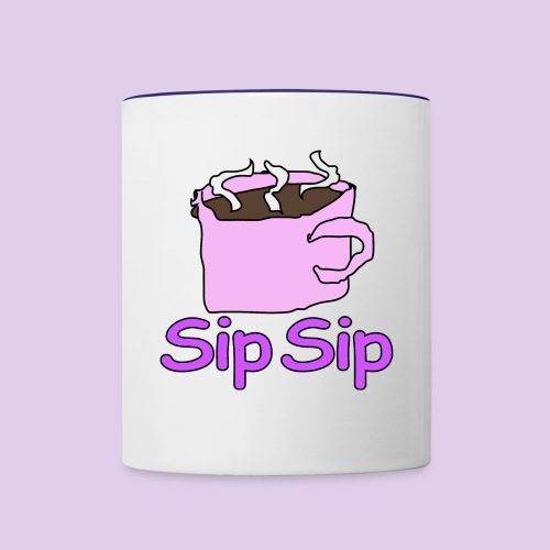 Sip sip - Contrast Coffee Mug