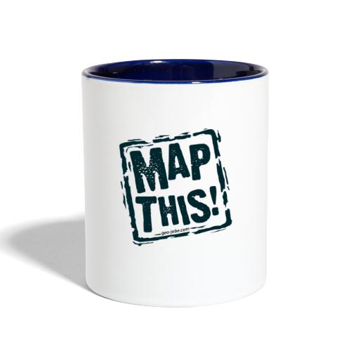 MapThis! Black Stamp Logo - Contrast Coffee Mug