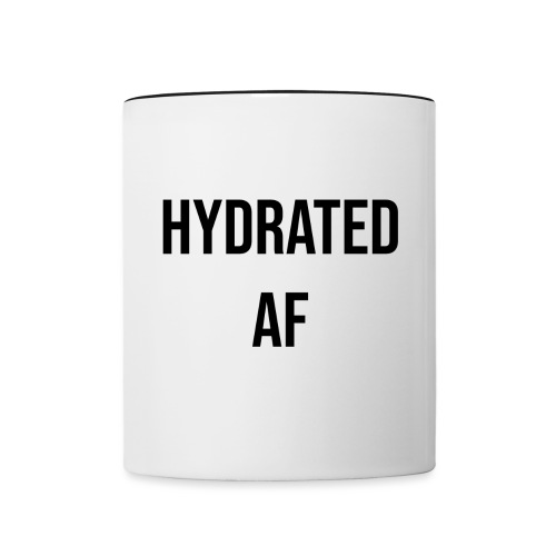 HYDRATED AF BLACK - Contrast Coffee Mug
