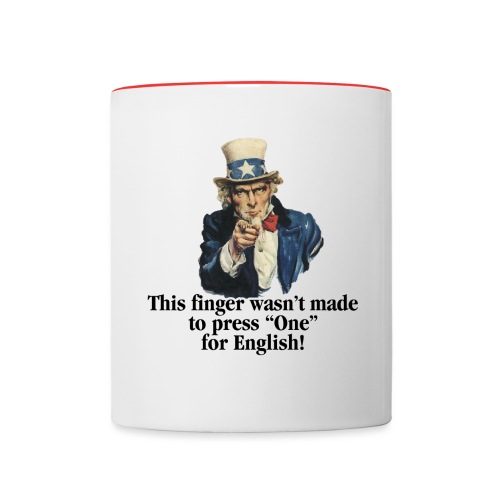 Uncle Sam - Finger - Contrast Coffee Mug