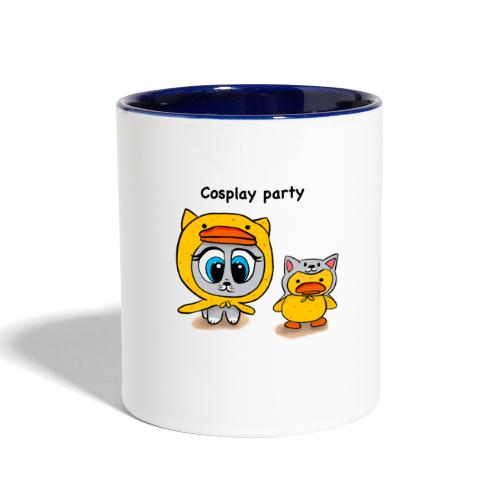 Cosplay party yellow - Contrast Coffee Mug