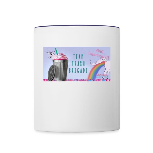 trash brigade unicorns - Contrast Coffee Mug