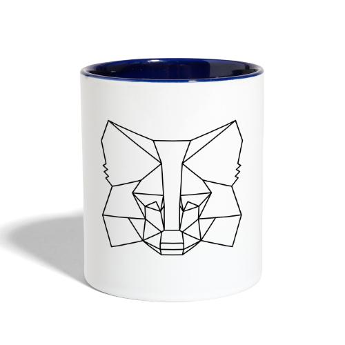 MetaMask Fox Outline black - Contrast Coffee Mug
