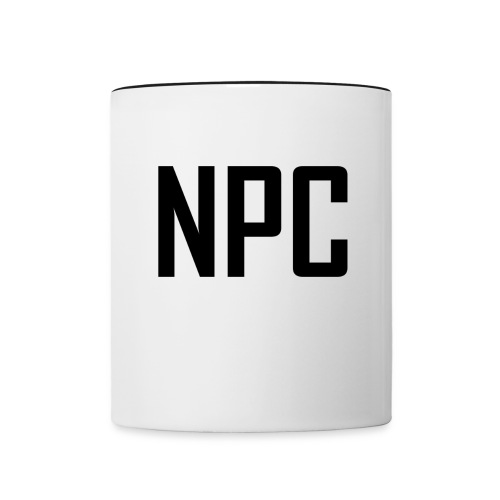 N P C letters logo - Contrast Coffee Mug