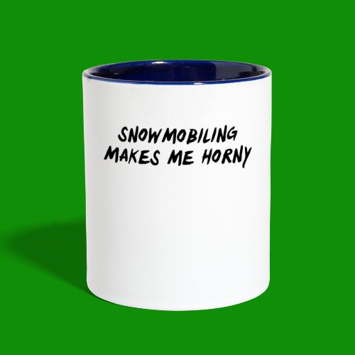 Snowmobiling Makes Me Horny - Contrast Coffee Mug