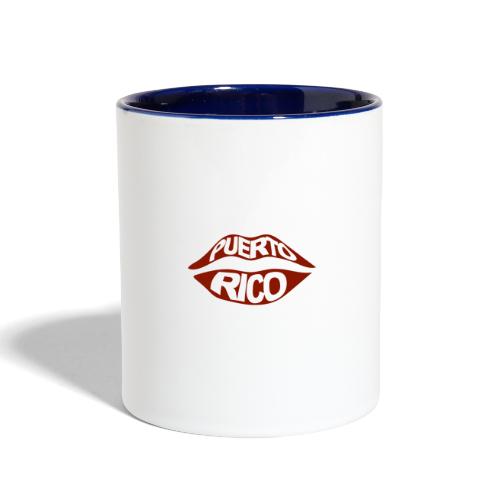 Puerto Rico Lips - Contrast Coffee Mug