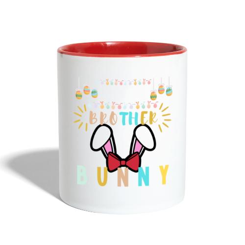 I'm The Brother Bunny Matching Family Easter Eggs - Contrast Coffee Mug