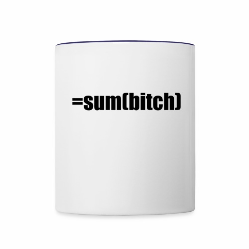 =sum(bitch) - Contrast Coffee Mug