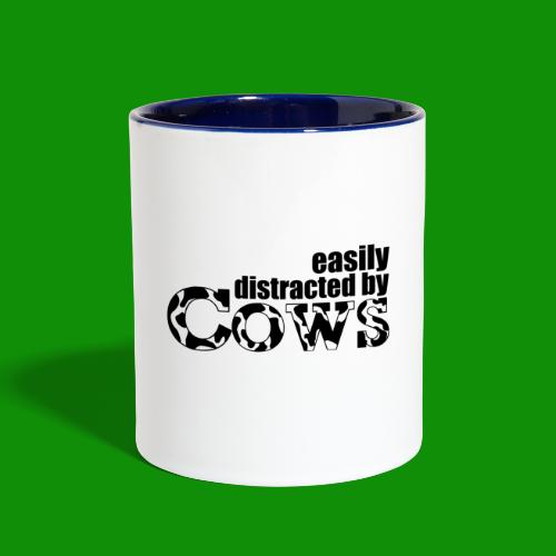 Easily Distracted by Cows - Contrast Coffee Mug