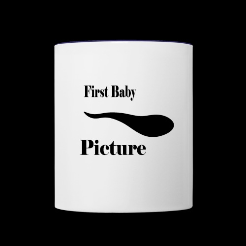 first baby picture - Contrast Coffee Mug