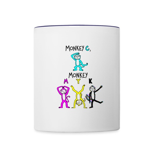 monkey see myk - Contrast Coffee Mug