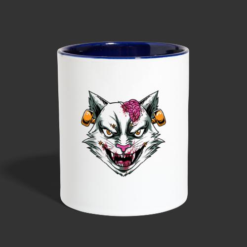 Horror Mashups: Zombie Stein Cat T-Shirt - Contrast Coffee Mug