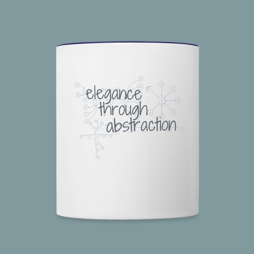 Elegance through Abstraction - Contrast Coffee Mug