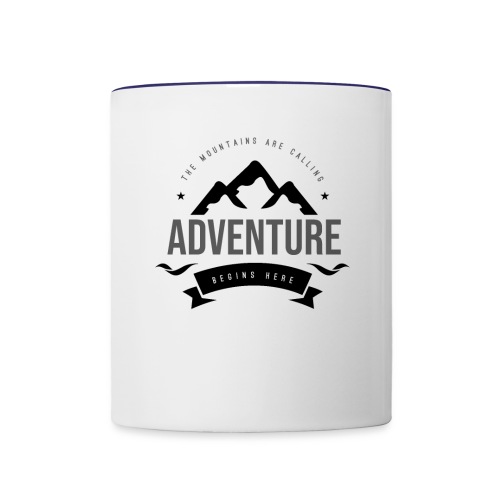 The mountains are calling T-shirt - Contrast Coffee Mug