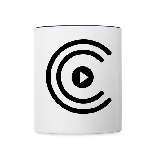 CreatiCrew Logo (White) - Contrast Coffee Mug