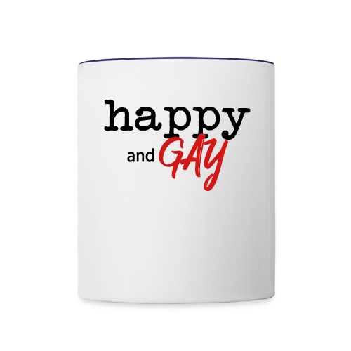 Happy and Gay T-shirt - Contrast Coffee Mug