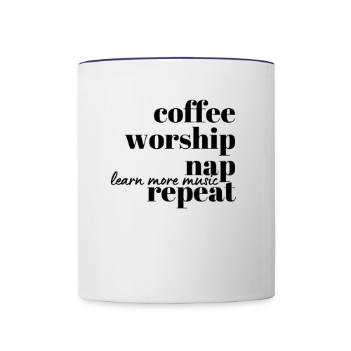 Coffee Worship Nap Tee - Contrast Coffee Mug