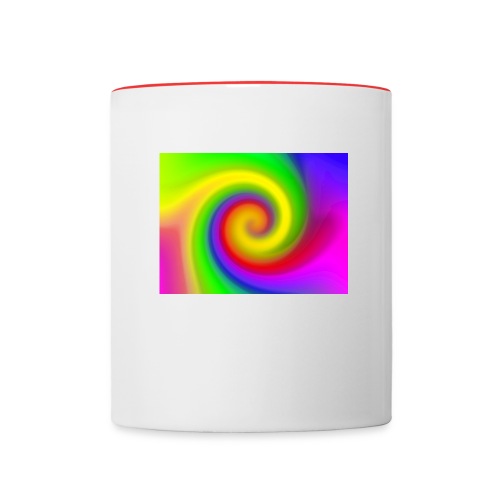 color swirl - Contrast Coffee Mug