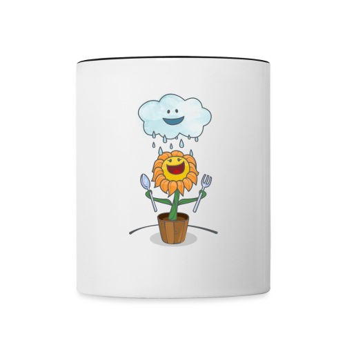 Cloud & Flower - Best friends forever - Contrast Coffee Mug