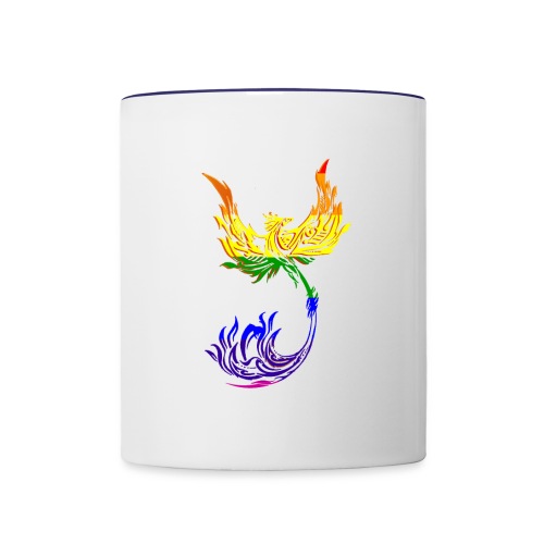 Rainbow Phoenix - Contrast Coffee Mug