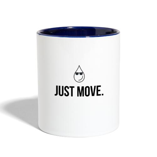 Sweat Guy Says Just Move! - Contrast Coffee Mug