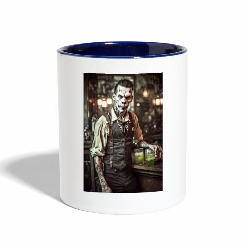 Zombie Bartender 03: Zombies In Everyday Life - Contrast Coffee Mug