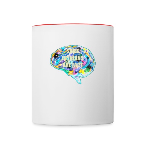 brain fact - Contrast Coffee Mug