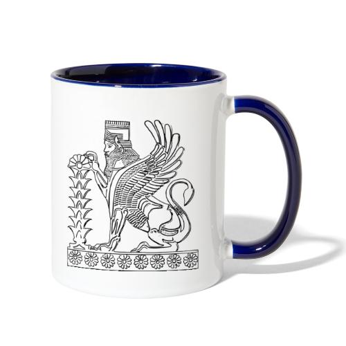 Winged Lion Man in Parseh - Contrast Coffee Mug