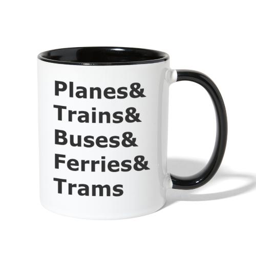 & Transportation - Dark Lettering - Contrast Coffee Mug