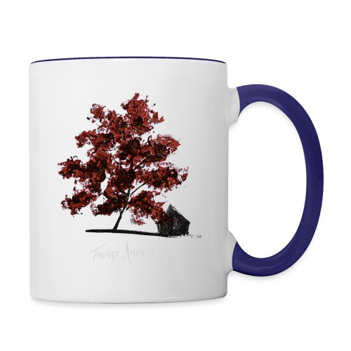 Red Tree design3PNG - Contrast Coffee Mug